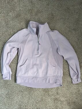 lululemon athletica Lavender Half-Zip Cowl Pullover